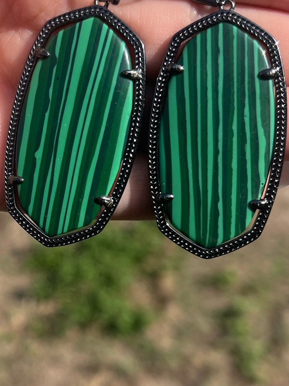 Rare kendra Scott malachite Danielle’s